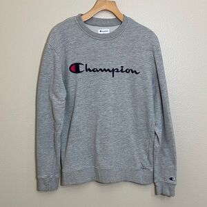 Champion Gray Crewneck Pullover Sweatshirt